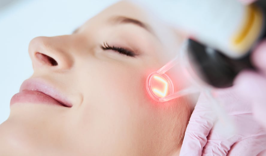 Model recieving skin rejuvenation