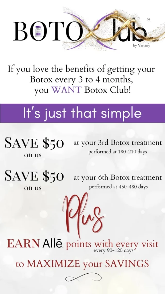 Get #GLOWING while your #discounts are #growing! Join #Botoxclub and combine @alle #rewards for maximized #benefits!

#Smart #selfcare 😉

Joining is #easy & can be done during any visit. Let’s go #clubbing! 💉