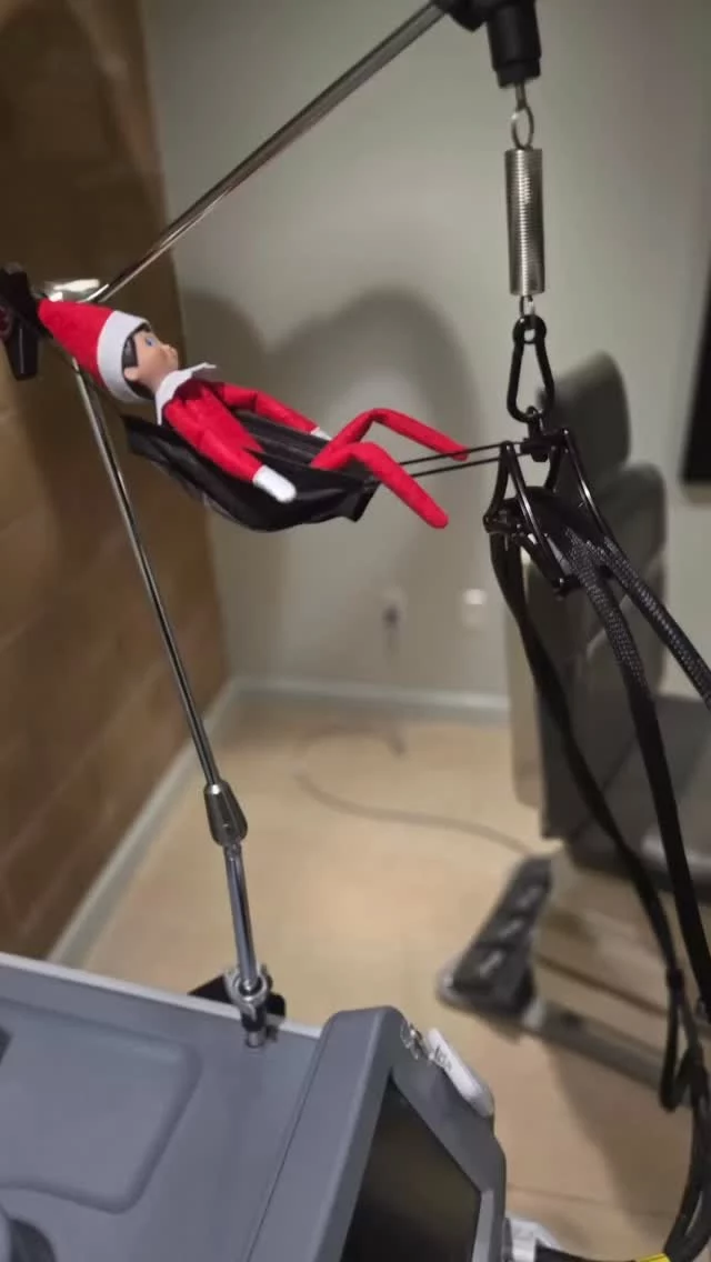 No sleeping on the job, #elfontheshelf 🤣. Little stinker!  Pretty #clever #hammock, we’ll give you that! 

#merrychristmas #holiday #fun #spirit #work #elf