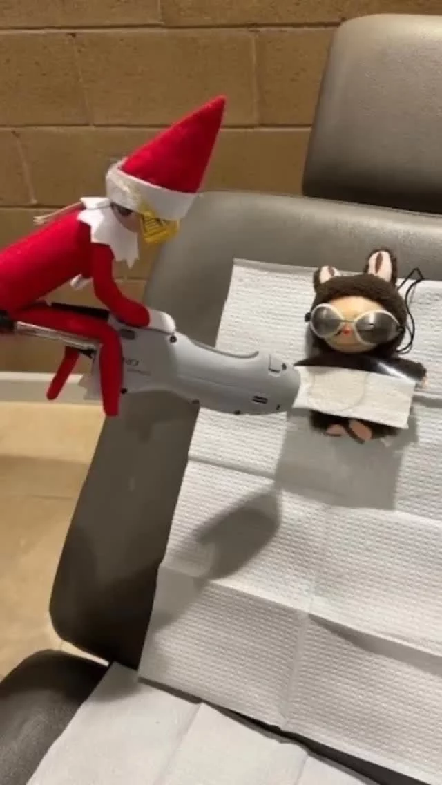 We did NOT approve #elfontheshelf to do laser!  #Naughty little boy!

Rest assured, our technicians are all #Registerednurses with #certificates of #training 

#holiday #fun in the #workplace #merrychristmas